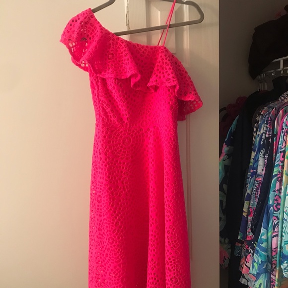 NWT Lilly Pulitzer Callisto Dress Sea Urchin Lace - Picture 2 of 5